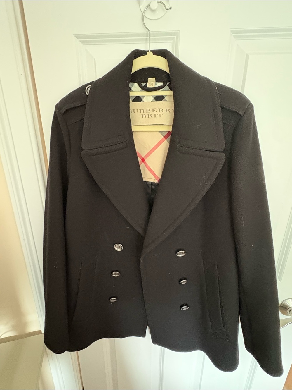 Burberry Classic Wool Coat Black